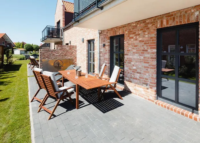 Kuesten Suite Sued - Seitliche Wasserlage, Terrasse, 70Qm